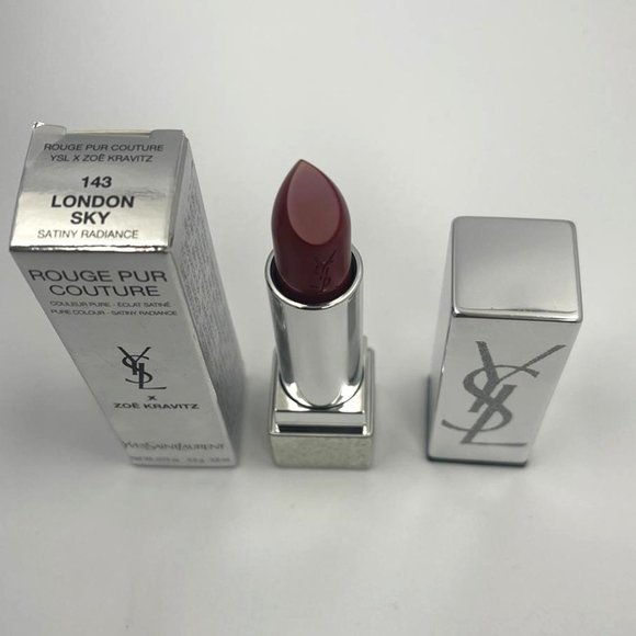 YSL ROUGE PUR COUTURE X ZOË KRAVITZ 143 LONDON SKY BRAND NEW - Picture 2 of 4